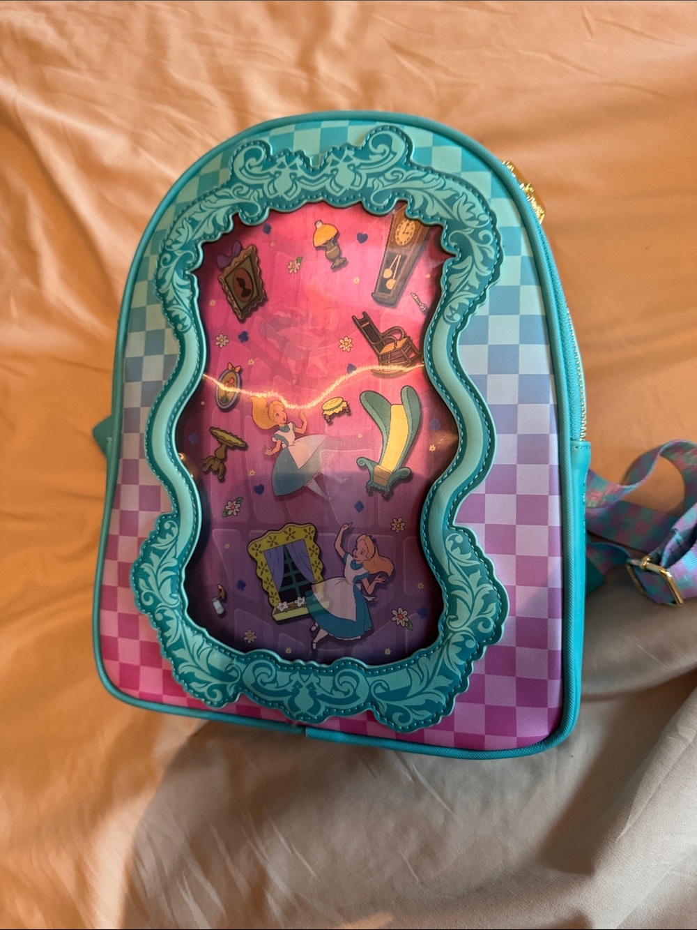 Alice in wonderland, Disney Loungefly backpack .
